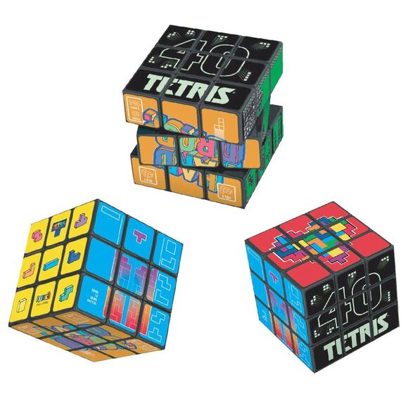 Tetris x Rubik's Cube, 3" x 3" - Picture 2 of 3